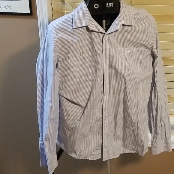 Keneth Cole Stripped dress shirt - Picture 1 of 3